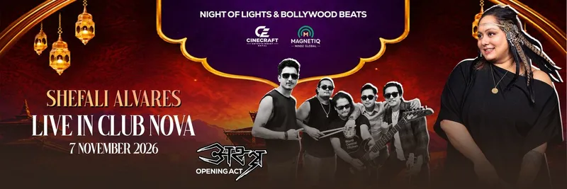 Shefali Alvares and Udita Goswami live at Club NOVA poster