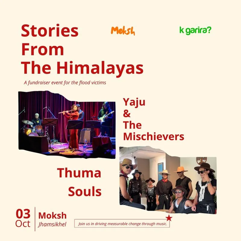 Sound from the Himalayas: fundraiser for flood victims poster